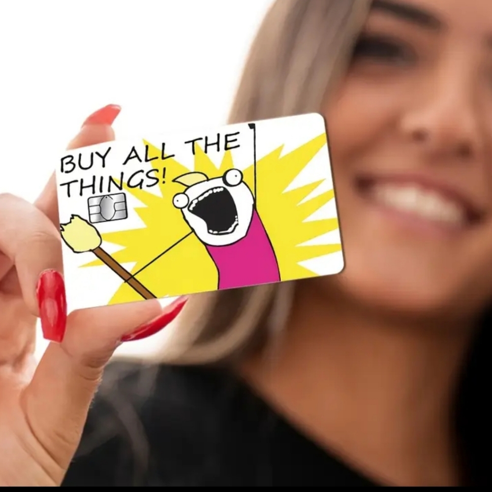Credit Card Skins Buy All The Things, I'm Poor, I Spent How Much, You Choose 1 !